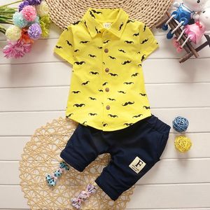 Conjunto de 2 Piezas de Ropa para Niño de 0 a 5 Años, Camiseta de Manga Corta de Algodón a la Moda + Pantalones Cortos Casuales [En Stock] - Product Image 4