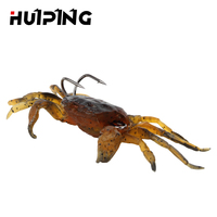 Leurre de crabe artificiel souple avec hameçon, appât de pêche de simulation 3d, vente en gros, 8cm, 34.5g