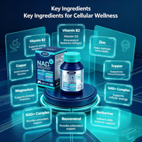 Capsules Premium pour Adultes : NAD Liposomal, Resvératrol, Berbérine, Quercétine – Antioxydant, Soutien Immunitaire et Gestion de l'Énergie