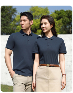 เสื้อโปโลแขนสั้นผู้ชาย สีพื้น ดีไซน์กระดุม ความยาวปกติ สไตล์ลำลอง ผ้าถัก คอตตอน ระบายอากาศได้ดี - Product Image 1