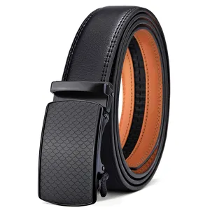 Luxury Father's Day Gift Custom Ratchet Automatic Buckle Belt Mens Designer Genuine Leather Belts