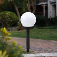 Lampe solaire à LED ronde pour poteau de jardin, étanche IP44, alimentation DC