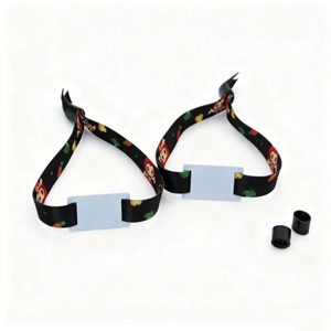 Bracelets intelligents personnalisés, bracelet de billetterie, bracelet VIP RFID 13,56 MHz, bracelet NFC, puce intelligente RFID, bracelet <span class=keywords><strong>en</strong></span> tissu tissé pour événements - Product Image 2