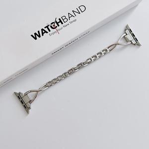 HMJ Vente en gros <span class=keywords><strong>Bracelet</strong></span> en métal pour femmes <span class=keywords><strong>Bracelet</strong></span> réglable de luxe <span class=keywords><strong>Bracelet</strong></span> de montre pour <span class=keywords><strong>Apple</strong></span> <span class=keywords><strong>Watch</strong></span> personnalisé <span class=keywords><strong>Bracelet</strong></span> en acier inoxydable - Product Image 2