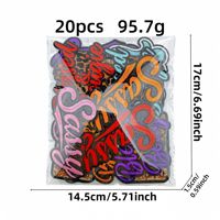 Patch brodé en polyester à motif léopard et broderie florale, fabriqué en Chine, avec lettres anglaises brodées, pour tissu