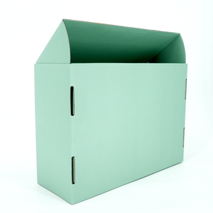Boîte cadeau en carton ondulé vert avec logo personnalisé, boîte pliante, écologique, résistante à la pression, boîte d'expédition, emballage - Product Image 5
