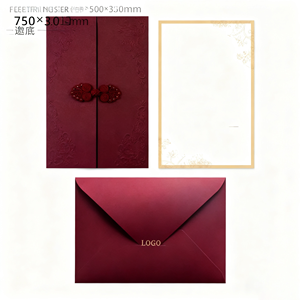 Nhà Máy Giá Trung Quốc nút kinh doanh hoạt động mở cuộc họp Phong cách Trung Quốc tùy chỉnh các tông thư mời - Product Image 3