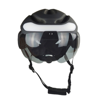 Casque de vélo électrique intelligent certifié CE pour adultes avec éclairage LED avant et arrière, visière magnétique pour la conduite de vélos électriques