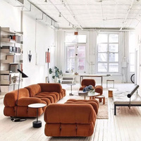 Canapé simple en tissu Mario Bellini, fauteuil de loisirs, combinaison libre, populaire auprès des partenaires