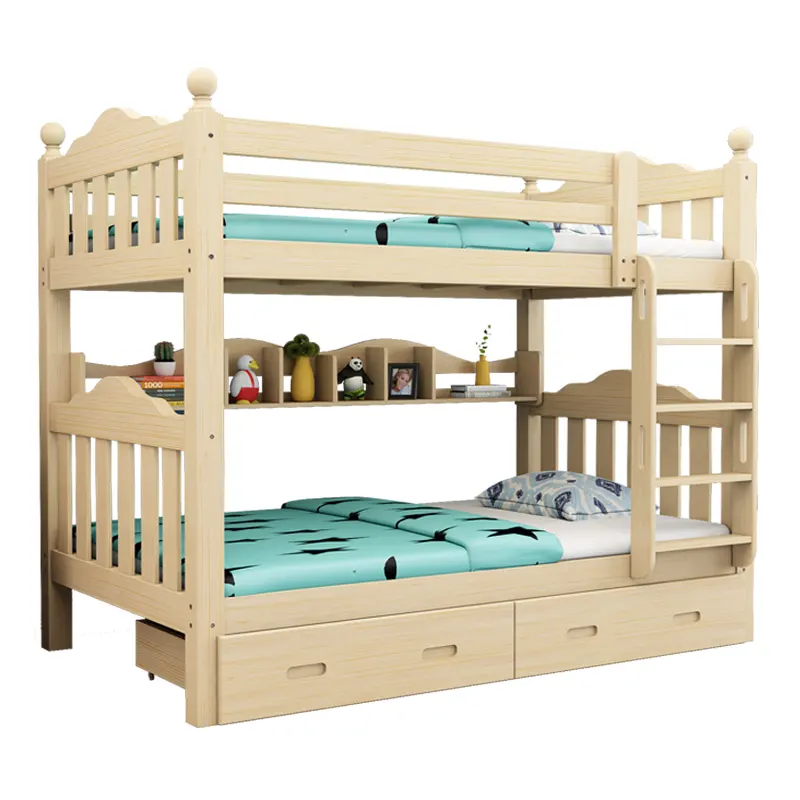 YQ 영원히 새로운 디자인 단단한 소나무 판자 어린이 이층 침대 어린이 이층 침실