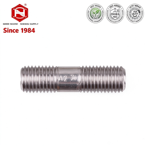 Tige filetée à double extrémité en acier inoxydable, résistante à la corrosion, longueur égale, M6-M24 pour machines - Product Image 1