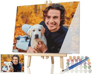 Kit de peinture par numéros avec photos personnalisées, livraison directe, art mural, peinture par numéros pour les vacances, cadeau de décoration intérieure - Product Image 3