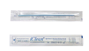 Phòng thí nghiệm phòng thí nghiệm y tế vô trùng oropharengeal kiểm tra lấy mẫu Dacron tip Polyester đan tăm bông dính cho vi khuẩn bề mặt - Product Image 2