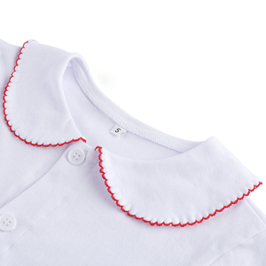 Boutique à volants coton deux pièces ensembles vêtements de nuit <span class=keywords><strong>lapin</strong></span>-motif mignon enfants filles pyjamas - Product Image 4
