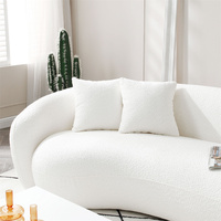 Europäisches Design Minimalistisches Halbmond-Freizeitsofa mit 5 Sitzen Gebogenes Sofa aus Samt für Wohnzimmermöbel
