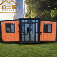 Maison conteneur extensible à faible coût Structure préfabriquée en acier et panneau sandwich pour hôtels en Tunisie et au Mexique