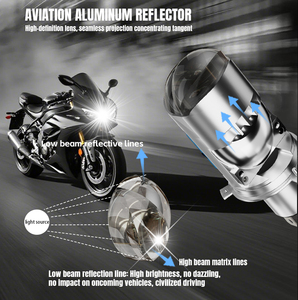 Faro LED para Motocicleta RUTENSE de Fábrica <span class=keywords><strong>U2</strong></span> 90W por Bombilla 6000K 100% Impermeable H4 con Luz Alta y Baja - Product Image 5