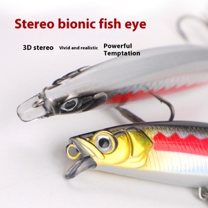 Minnow Luya Bait Bass Capa de agua completa Lengua venenosa Herramienta de pesca sumergida Plástico Zander - Product Image 4