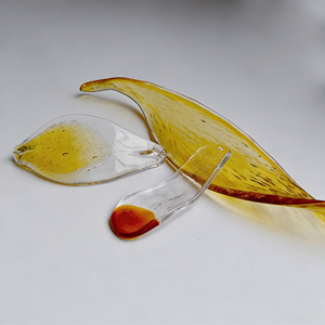 Modern Simplicity Leaf Shape Waterproof Glass Crafts Accessories for Bar Mitzvah Lighting Supply Home Decoration