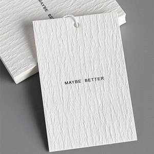 Fsc Thân Thiện Với Môi Sang Trọng Tùy Chỉnh Thương Hiệu Logo Nghệ Thuật Giấy Treo <span class=keywords><strong>Tag</strong></span> Quần Áo May Mặc Treo Thẻ - Product Image 4