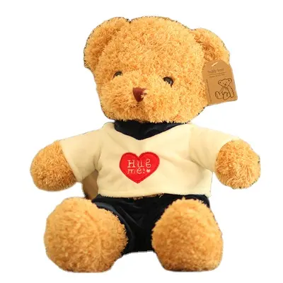 2023 nuevos juguetes de peluche suéter Vintage oso pareja oso de peluche máquina para rascar muñeca regalo de cumpleaños para niños regalos de Festival