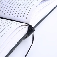 Agenda A5 personnalisable, couverture rigide, reliure cousue, carton rigide de 1,5 mm pour 600 pages, logo estampé à chaud, marqueur ruban, couverture en papier