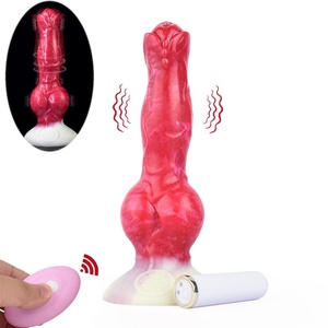 NNSX Dildo Vibrador Monstruoso de 2.28'' de Diámetro, Dildo Enorme y Grueso con Nudo de Perro de 8.27'' Masajeador Vibrador de Punto G Juguete Sexual para Hombres Venta al por Mayor - Product Image 1