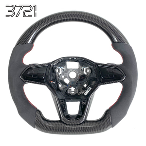 Volante Deportivo de Cuero y Fibra de Carbono para Volkswagen VW Golf MK8 GTI Golf R R-Line GTE GTD Arteon Tiguan 2020-2025 - Product Image 1