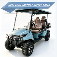 Carrito de Golf Eléctrico de 6 Plazas, Carrito de Golf para 6 Pasajeros en Venta, Vehículo Utilitario de 4 Ruedas para Comunidades Turísticas