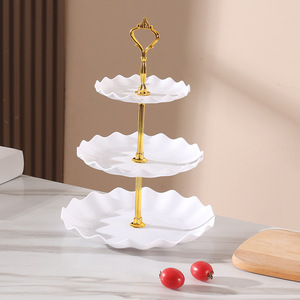 Plato de Plástico PE de Tres Niveles Estilo Americano para Aperitivos y Dim Sum, para Uso Doméstico, Hecho en Shandong - Product Image 3