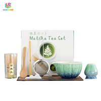 Ensemble d'outils pour la cérémonie du thé Matcha japonais, kit Matcha complet avec bol en céramique, fouet en bambou, boîte cadeau haut de gamme pour la maison et les cadeaux