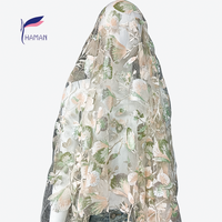 Tissu en maille métallique brodé de paillettes de haute qualité, luxe, haute couture, 100% nylon, hexagonal, pour robe de mariée