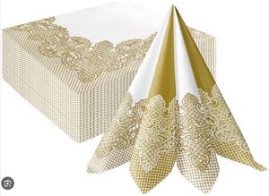 Novedad en servilletas de papel Airlaid impresas personalizadas desechables de 1 capa con sensación de <span class=keywords><strong>lino</strong></span> y <span class=keywords><strong>tela</strong></span> no tejida de China - Product Image 4