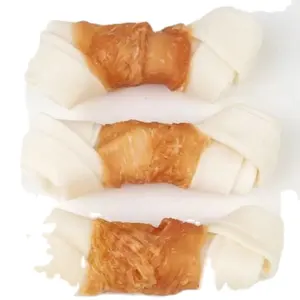 OEM Premium Chicken Meat Pet Treats Nutrition-Rich High-Protein Additive-Free Natural Chicken Wrapped in Knotted Bone