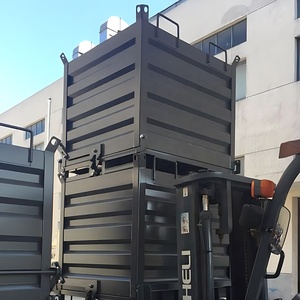 Cubo de basura de hierro para Taller, autodescarga, Fondo de descarga, camión de basura de escoria, caja de contenedores de chips, tolva de descarga de alta resistencia - Product Image 3