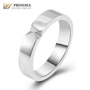 Nouvelle conception, 10,5 g, PT950, anneaux de mariage minimalistes personnalisés, bijoux tendance, anneaux simples et lisses pour femmes et hommes, anneaux légers - Product Image 1