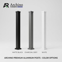 Rampe de balcon en alliage d'aluminium de qualité supérieure, durable, antirouille, clôture verticale à piquets, garde-corps pour hôtel, escalier, villa