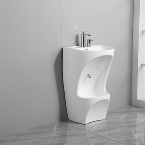 Station d'ablution islamique moderne en céramique, lavabo sur pied, lavabo pour les mains et les pieds, forme ovale, utilisation à domicile et à l'hôtel - Product Image 6