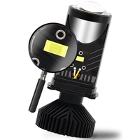 Sunshiny Y6 MAX High Beam Low Beam H4 Mini Bi Lens Projecteur 30W 2.5 pouces Phares de voiture Projecteur Lentille Laser LED Phare