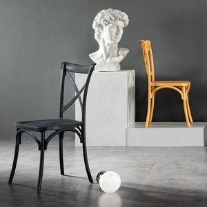Modern Luxury Stackable Customized Hotel Wedding Event X Cross Back PP Plastic <b>Dining</b> <b>Chair</b> - Product Image 6