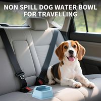 Bol pliable en silicone pour chien, distributeur d'eau et de nourriture pour chien, sans BPA, bol pliable en silicone pour chien pour les voyages, le camping