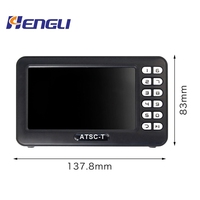 Téléviseur numérique portable mini DVB T2 HENGLI populaire 2022, 9 pouces, petit lecteur DVD LED/LCD, télévision, décodeur numérique