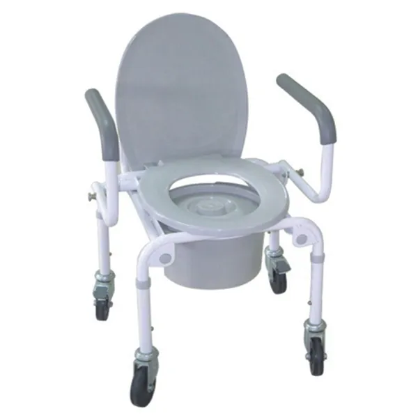 SC7010W drop unten armlehne Wc Stuhl Home Care Deaktiviert Dusche Kommode Rad Stuhl Mit Rädern Für alte Menschen