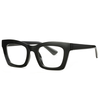 Montures de lunettes anti-lumière bleue pour femmes, style européen et américain, aspect acétate, monture intégrale, design géométrique color-block, haute qualité
