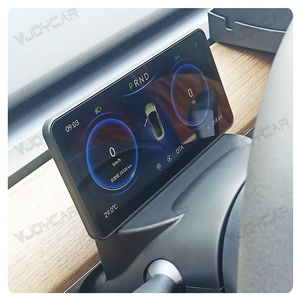 New Y cây bách xù 6.25 inch bảng điều khiển màn hình hỗ trợ không dây Carplay cho Tesla mô hình 3 y 3 cao nguyên phía trước máy ảnh màn hình - Product Image 6