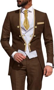 Đảng mỏng phù hợp với một nút phù rể kinh doanh <span class=keywords><strong>3</strong></span> miếng thiết lập người đàn ông chú rể đám cưới tối màu xám phù hợp với ms611 - Product Image 4