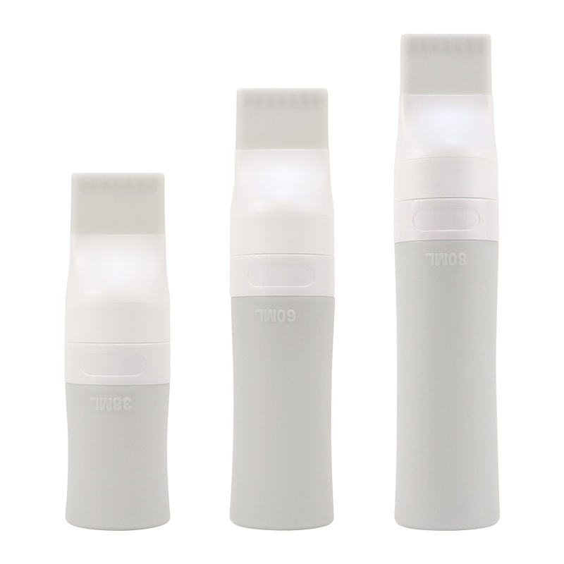 ขวดรีฟิลซิลิโคนสีเทา