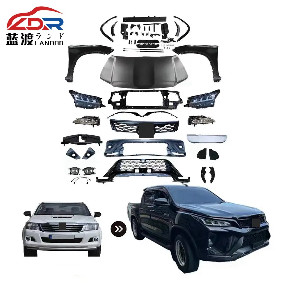 Landor pour TO YO TA Hilux Vigo 2012 2013 2014 2015 changer pour TO YO TA Fortuner pour Legender 2021 accessoires Pare-chocs