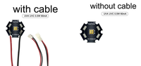 Module de puce LED UVC haute efficacité 265nm 285nm 0.5W 1W 3.7 5V 6v 8V 9v 11V Module PCBA 20*20*2mm avec câble pour stérilisateur