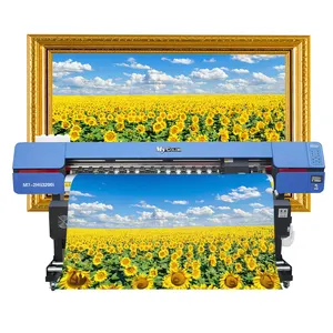 Discount stable quality 1.3m/1.6m/1.9m large format printer dual I3200 Eco Solvent Printer Manufacturer Supplier impresora